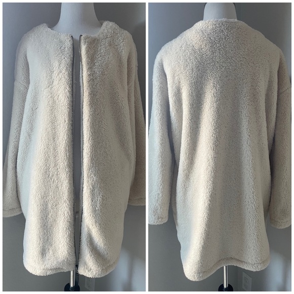 Zip Up Teddy Coat - Picture 5 of 5